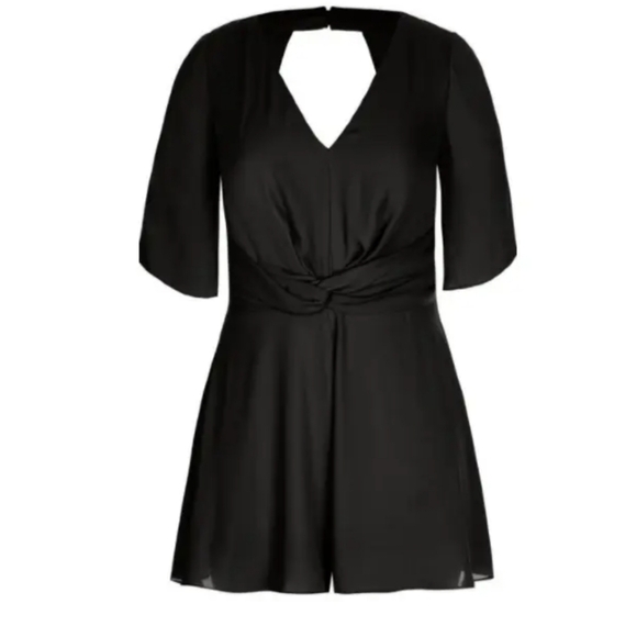 City Chic Black, size large (20) playsuit - Picture 2 of 3
